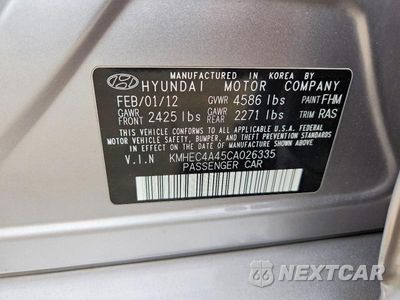 Zdjęcie 12 z 12 samochodu: 2012 HYUNDAI SONATA HYBRID VIN:KMHEC4A45CA026335 - miniatura