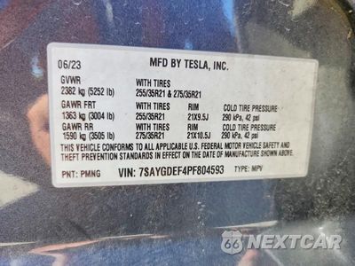 Zdjęcie 12 z 12 samochodu: 2023 TESLA MODEL Y VIN:7SAYGDEF4PF804593 - miniatura