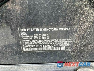 Zdjęcie 10 z 10 samochodu: 2022 BMW 3ER 330XI VIN:3MW5R7J07N8C66970 - miniatura