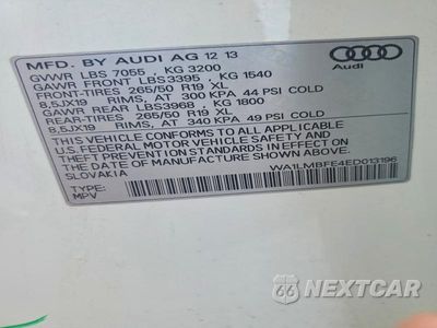 Zdjęcie 14 z 14 samochodu: 2014 AUDI Q7 PREMIUM PLUS VIN:WA1LMBFE4ED013196 - miniatura