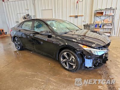 Czwarte zdjęcie samochodu z boku: 2023 HYUNDAI ELANTRA LIMITED VIN:KMHLN4AJ3PU034624 - miniatura