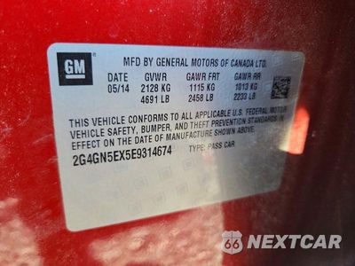 Zdjęcie 13 z 13 samochodu: 2014 BUICK REGAL PREMIUM VIN:2G4GN5EX5E9314674 - miniatura