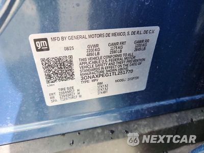 Zdjęcie 13 z 13 samochodu: 2026 CHEVROLET EQUINOX LT VIN:3GNAXPEG1TL251770 - miniatura