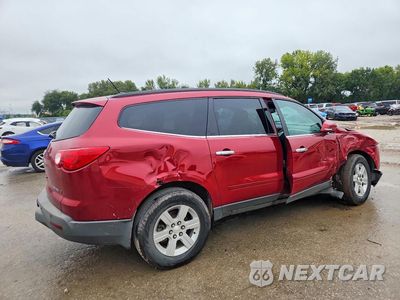 Trzecie zdjęcie samochodu z tyłu: 2012 CHEVROLET TRAVERSE LT VIN:1GNKRJED8CJ162870 - miniatura