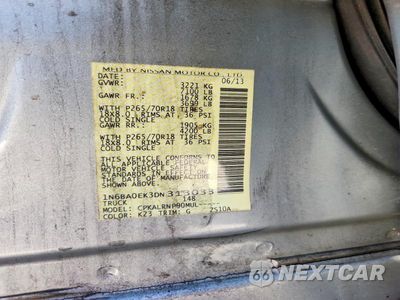 Zdjęcie 12 z 12 samochodu: 2013 NISSAN TITAN S VIN:1N6BA0EK3DN313033 - miniatura