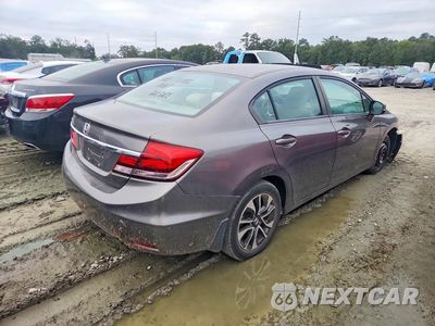 Trzecie zdjęcie samochodu z tyłu: 2013 HONDA CIVIC EX VIN:19XFB2F84DE050443 - miniatura