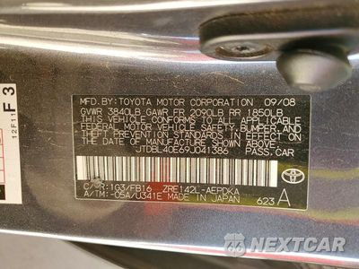 Zdjęcie 13 z 13 samochodu: 2009 TOYOTA COROLLA LE VIN:JTDBL40E69J041386 - miniatura