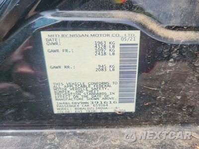 Zdjęcie 12 z 12 samochodu: 2021 NISSAN ALTIMA S VIN:1N4BL4BV9MN391616 - miniatura