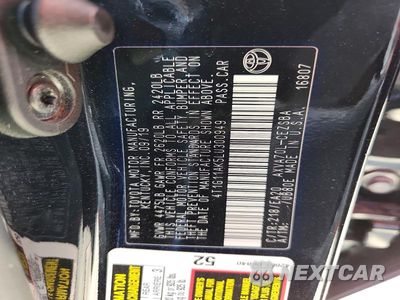 Zdjęcie 12 z 12 samochodu: 2020 TOYOTA CAMRY SE VIN:4T1G11AK5LU300949 - miniatura