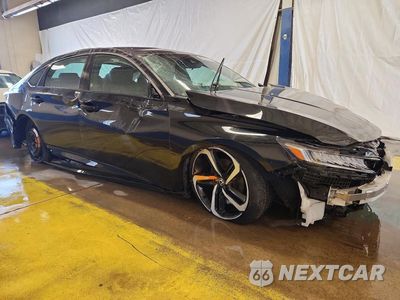 Czwarte zdjęcie samochodu z boku: 2021 HONDA ACCORD SPORT VIN:1HGCV1F38MA004210 - miniatura