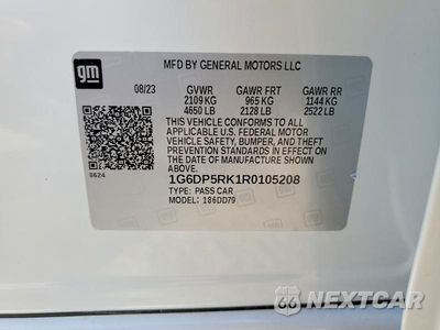 Zdjęcie 12 z 12 samochodu: 2024 CADILLAC CT5 SPORT VIN:1G6DP5RK1R0105208 - miniatura