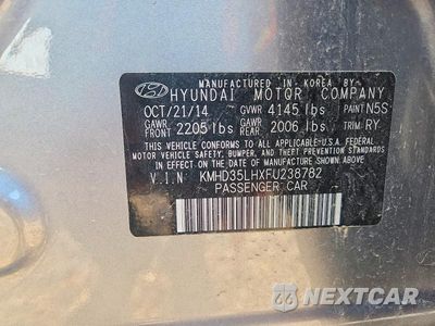 Zdjęcie 14 z 14 samochodu: 2015 HYUNDAI ELANTRA GT BASE VIN:KMHD35LHXFU238782 - miniatura