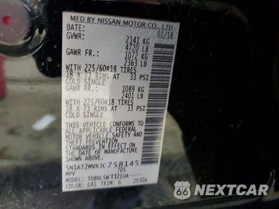 Zdjęcie 13 z 13 samochodu: 2018 NISSAN ROGUE SL VIN:5N1AT2MVXJC758145 - miniatura