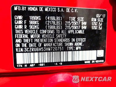 Zdjęcie 13 z 13 samochodu: 2017 HONDA HR-V EX VIN:3CZRU6H53HM720751 - miniatura