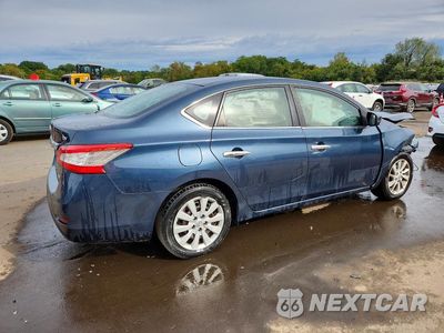 Trzecie zdjęcie samochodu z tyłu: 2013 NISSAN SENTRA S VIN:3N1AB7AP1DL697838 - miniatura