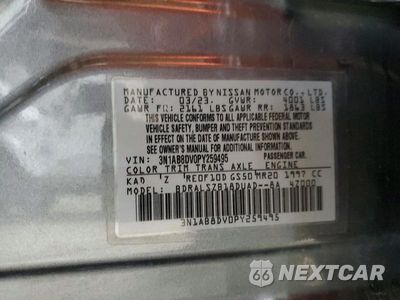 Zdjęcie 12 z 12 samochodu: 2023 NISSAN SENTRA SR VIN:3N1AB8DV0PY259495 - miniatura