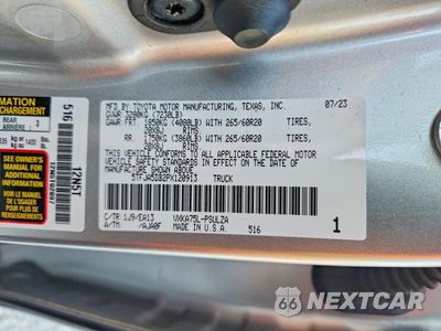 Zdjęcie 12 z 12 samochodu: 2023 TOYOTA TUNDRA CREWMAX LIMITED VIN:5TFJA5DB2PX120913 - miniatura