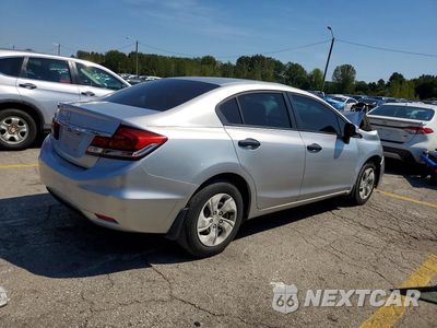 Trzecie zdjęcie samochodu z tyłu: 2013 HONDA CIVIC LX VIN:19XFB2F50DE095739 - miniatura