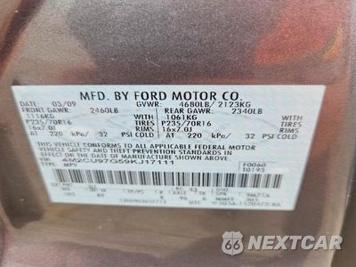 Zdjęcie 13 z 13 samochodu: 2009 MERCURY MARINER PREMIER VIN:4M2CU97G59KJ17111 - miniatura