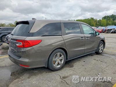 Trzecie zdjęcie samochodu z tyłu: 2018 HONDA ODYSSEY EXL VIN:5FNRL6H77JB057768 - miniatura
