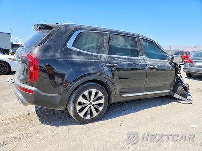 Trzecie zdjęcie samochodu z tyłu: 2022 KIA TELLURIDE S VIN:5XYP64HC5NG218780 - miniatura
