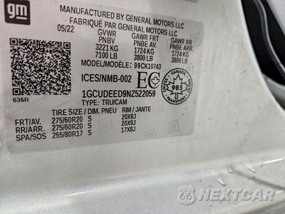 Zdjęcie 12 z 12 samochodu: 2022 CHEVROLET SILVERADO K1500 RST VIN:1GCUDEED9NZ522059 - miniatura