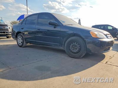 Czwarte zdjęcie samochodu z boku: 2001 HONDA CIVIC LX VIN:JHMES16591S003783 - miniatura
