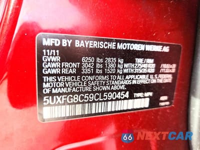 Zdjęcie 12 z 12 samochodu: 2012 BMW X6 XDRIVE50I VIN:5UXFG8C59CL590454 - miniatura