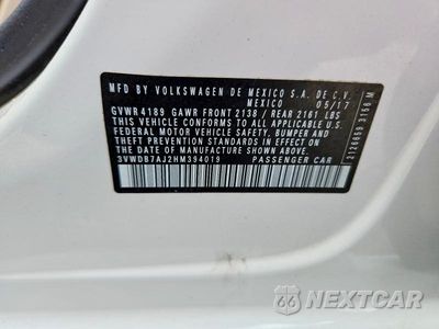 Zdjęcie 12 z 12 samochodu: 2017 VOLKSWAGEN JETTA SE VIN:3VWDB7AJ2HM394019 - miniatura