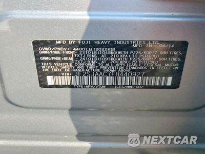 Zdjęcie 13 z 13 samochodu: 2015 SUBARU FORESTER 2.5I VIN:JF2SJAAC7FH440927 - miniatura