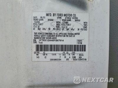 Zdjęcie 12 z 12 samochodu: 2005 FORD F150 VIN:1FTRX12W45FB67914 - miniatura