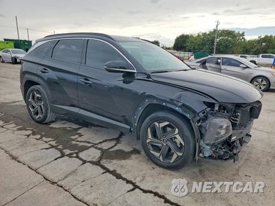 Czwarte zdjęcie samochodu z boku: 2022 HYUNDAI TUCSON LIMITED VIN:KM8JECA18NU072672 - miniatura