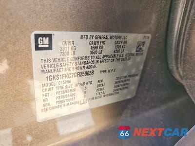 Zdjęcie 14 z 14 samochodu: 2016 GMC YUKON XL C1500 SLE VIN:1GKS1FKC7GR259658 - miniatura