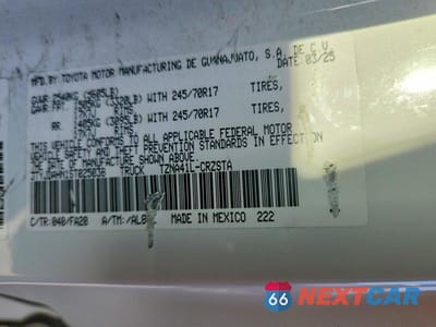 Zdjęcie 12 z 12 samochodu: 2025 TOYOTA TACOMA SR VIN:3TYJDAHN1ST025038 - miniatura