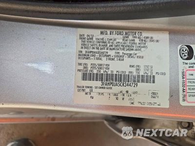 Zdjęcie 12 z 12 samochodu: 2012 FORD FUSION SEL VIN:3FAHP0JA5CR344729 - miniatura