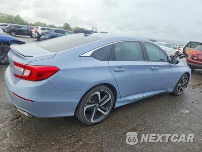 Trzecie zdjęcie samochodu z tyłu: 2022 HONDA ACCORD SPORT VIN:1HGCV1F3XNA044208 - miniatura