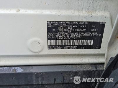 Piąte zdjęcie samochodu w środku: 2020 TOYOTA RAV4 LE VIN:2T3G1RFV1LW138178 - miniatura