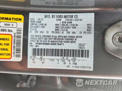 Zdjęcie 12 z 12 samochodu: 2022 FORD BRONCO SPORT BIG BEND VIN:3FMCR9B61NRE19471 - miniatura