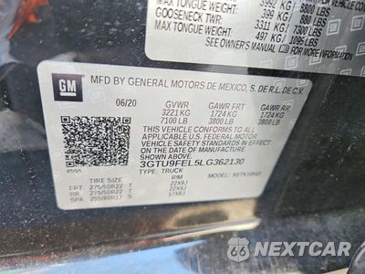 Zdjęcie 12 z 12 samochodu: 2020 GMC SIERRA K1500 DENALI VIN:3GTU9FEL5LG362130 - miniatura
