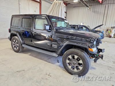 Czwarte zdjęcie samochodu z boku: 2019 JEEP WRANGLER UNLIMITED SAHARA VIN:1C4HJXEG2KW515337 - miniatura