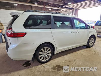 Trzecie zdjęcie samochodu z tyłu: 2017 TOYOTA SIENNA LIMITED PREMIUM 7-PASSENGER VIN:5TDDZ3DC4HS163661 - miniatura