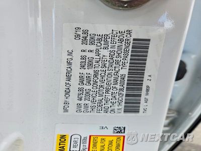 Zdjęcie 12 z 12 samochodu: 2020 HONDA ACCORD SPORT VIN:1HGCV2F38LA000405 - miniatura