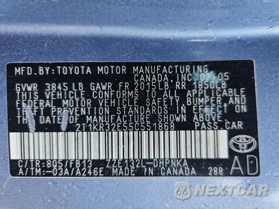 Zdjęcie 13 z 13 samochodu: 2005 TOYOTA MATRIX XR VIN:2T1KR32E55C551868 - miniatura