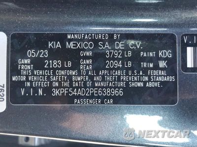 Zdjęcie 12 z 12 samochodu: 2023 KIA FORTE GT LINE VIN:3KPF54AD2PE638966 - miniatura