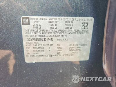 Zdjęcie 12 z 12 samochodu: 2016 CADILLAC SRX LUXURY COLLECTION VIN:3GYFNEE39GS514440 - miniatura