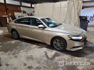 Czwarte zdjęcie samochodu z boku: 2018 HONDA ACCORD LX VIN:1HGCV1F1XJA090159 - miniatura