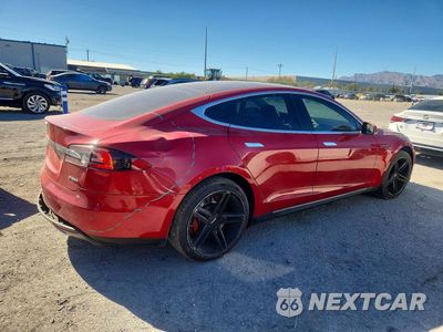 Trzecie zdjęcie samochodu z tyłu: 2013 TESLA MODEL S VIN:5YJSA1CP9DFP27052 - miniatura