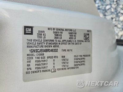 Zdjęcie 13 z 13 samochodu: 2011 CHEVROLET SUBURBAN C1500 LT VIN:1GNSCJE04BR346332 - miniatura