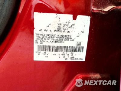Zdjęcie 13 z 13 samochodu: 2013 FORD EDGE SEL VIN:2FMDK3JC6DBA63612 - miniatura