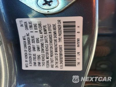 Zdjęcie 13 z 13 samochodu: 2015 HONDA CIVIC EXL VIN:2HGFB2F98FH534973 - miniatura